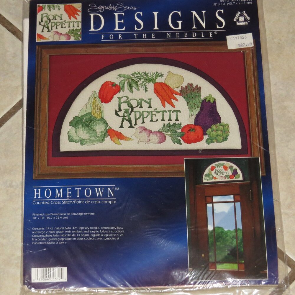 Cross Stitch Kit by Designs for the Needle - Bon Appetit